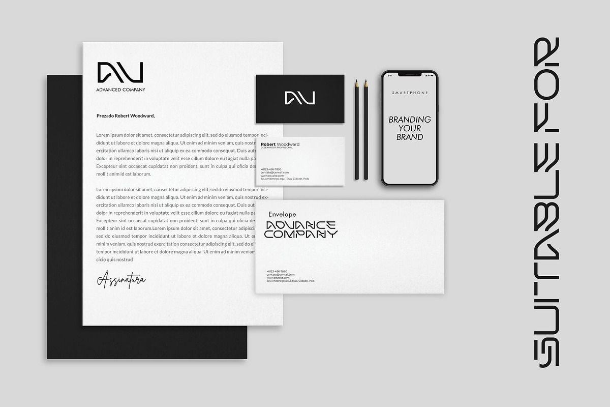 Avaben Sleek Futuristic Fonts, a Sans Serif Font by WhymoreArt (Photo 5 of 9)