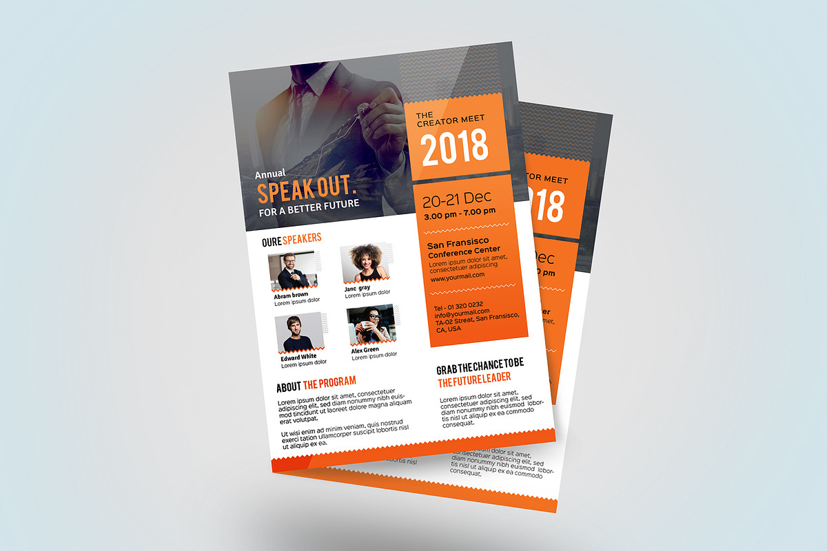 Conference Corporate Flyer, a Flyer Template by ideaz_sabbir (Photo 6 of 6)