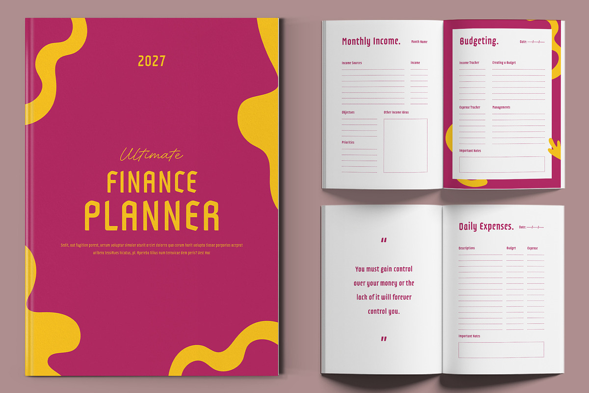 Smart Budgeting Financial Planner, a Stationery Template by ContestDesign (Photo 1 of 6)