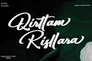 Qirttam Risllara, a Script Font by pineungtype (Thumbnail 1 of 9)