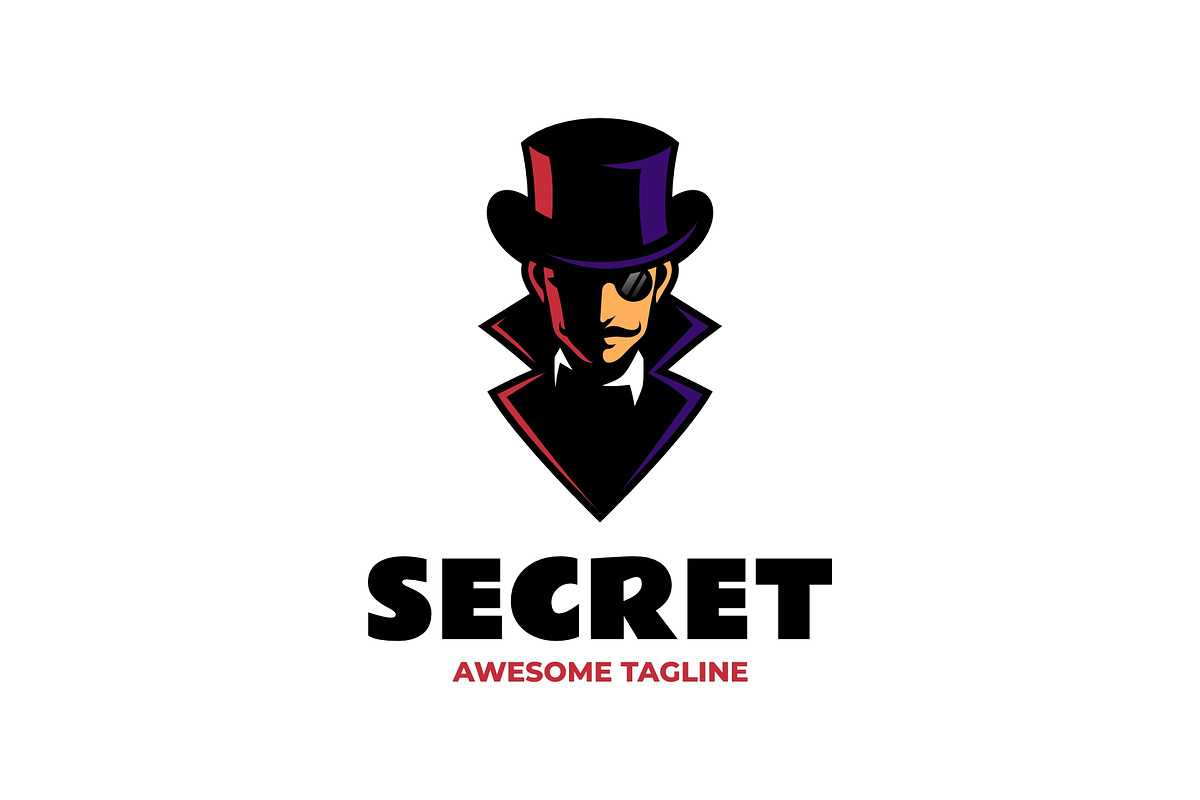 Mascot Secret Agent Logo Design, a Branding & Logo Template by Artnivora.Std