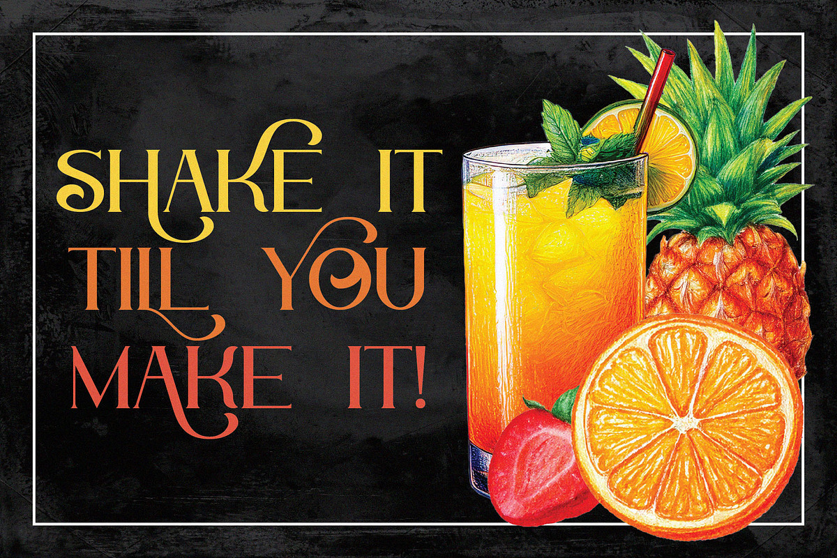 Cocktail Party, a Serif Font by JumboDesign
