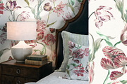 Vintage Tulips Wallpaper, a Wallpaper Graphic by Webvilla Studio (Thumbnail 4 of 4)