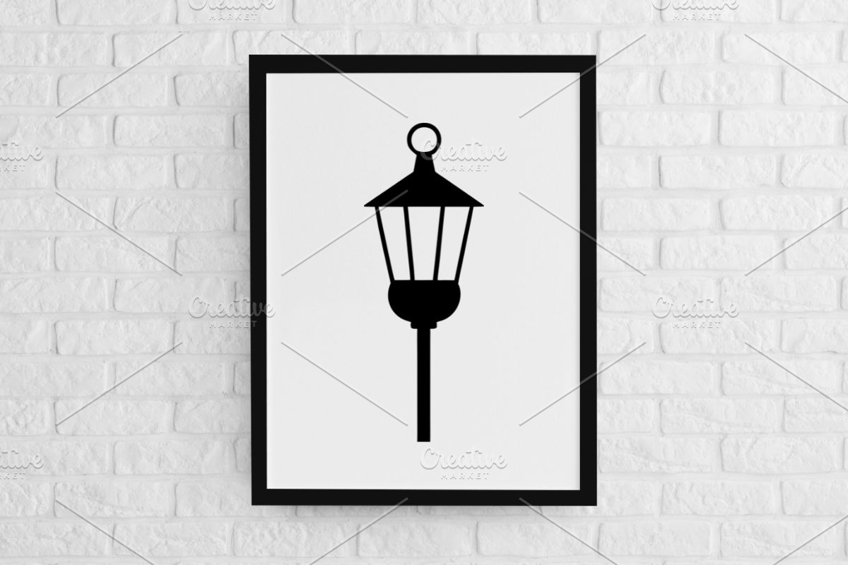 Lamp Silhouette SVG, a Technology Illustration by newminddesign (Photo 2 of 5)