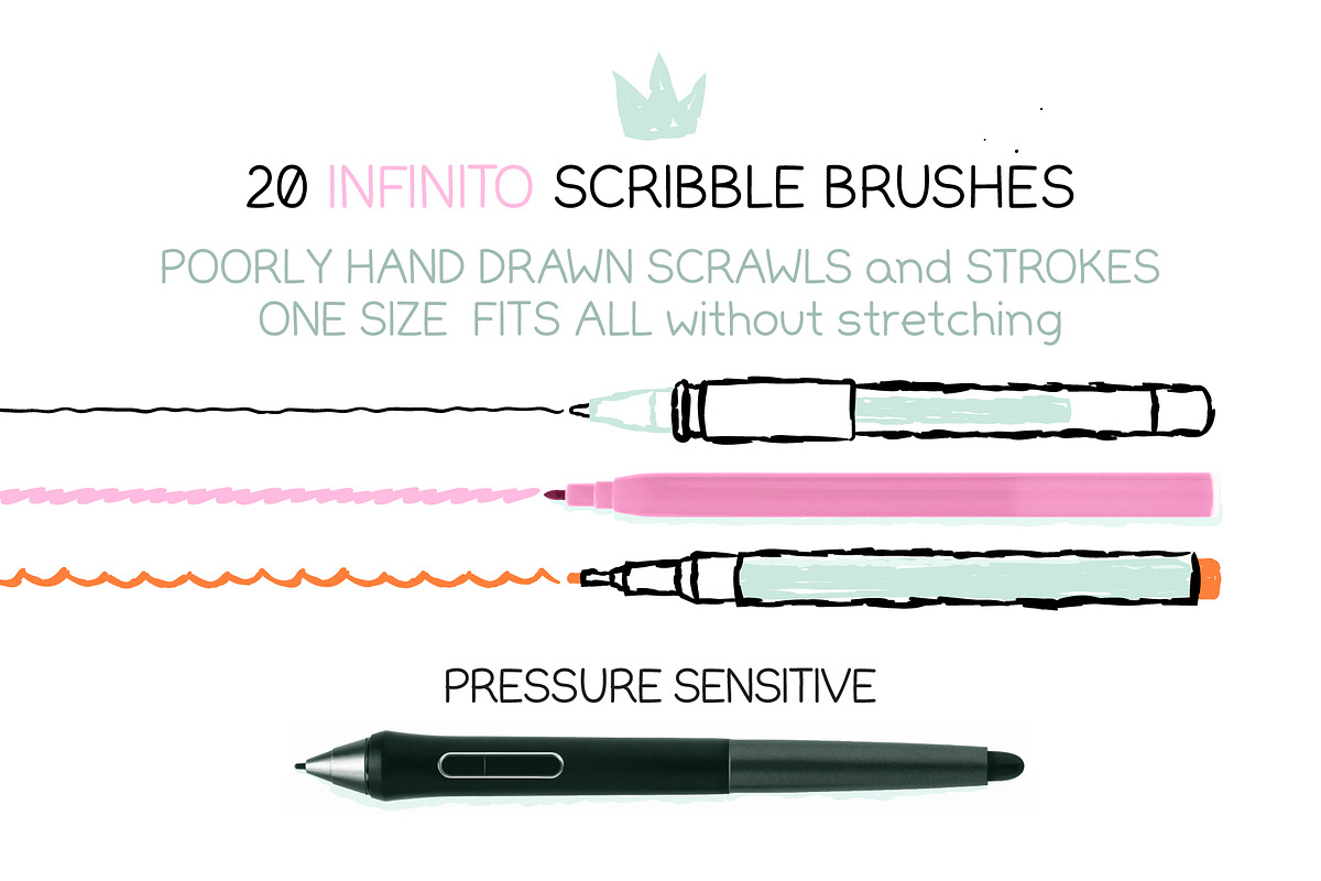 Illustrator Scribble Brushes, a Brush Add-On by Side Project (Photo 2 of 5)