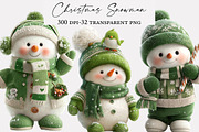 Christmas Snowman Clipart, an Illustration by Designworld (Thumbnail 1 of 5)