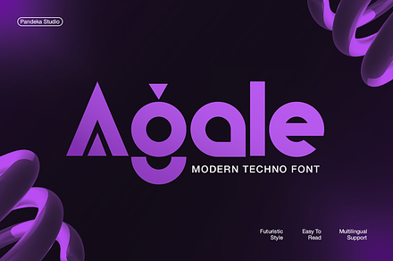 Agale - Modern Techno Sans