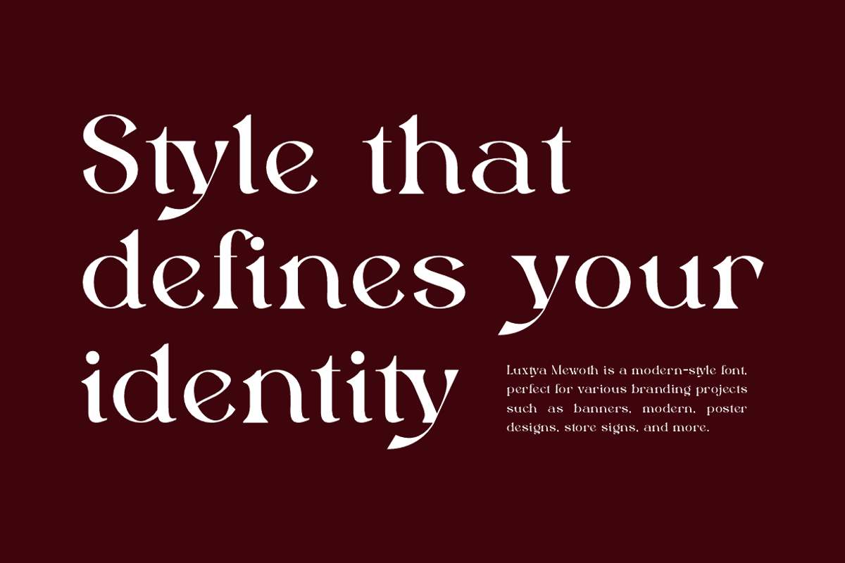 Luxtya Mewoth - Elegant Luxury Font, a Serif Font by Iqsiart Studio (Photo 7 of 17)