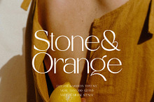 Stone&Orange - Elegant & Modern Sans