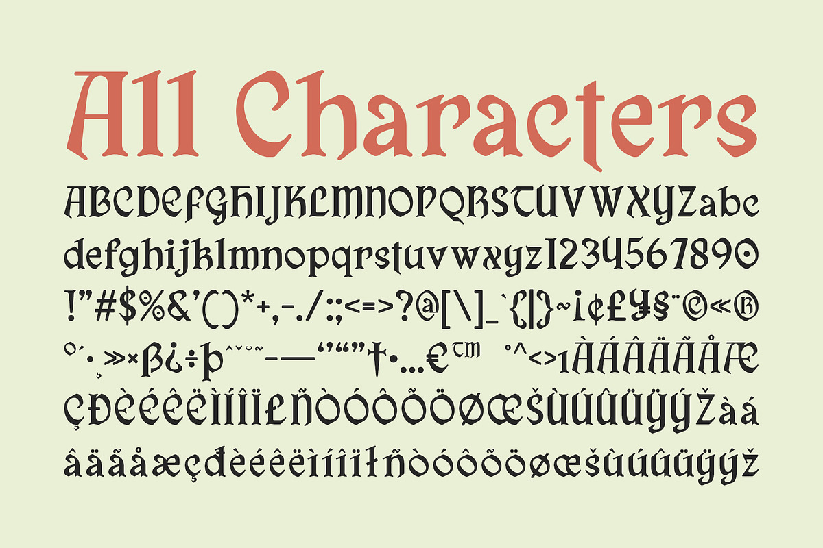 CS Alodia – Gothic Font, a Serif Font by Craft Supply Co. (Photo 8 of 8)