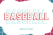 Sports Outline - Display Font, a Slab Serif Font by KiddoGlyphs Studio (Thumbnail 2 of 5)