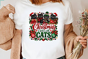 Christmas is Better Black Cats PNG, a Seasonal Illustration by CraftArtStudio (Thumbnail 3 of 4)