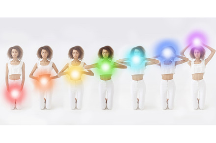 Seven chakras concept stock photo containing meditation and lotus, a Health & Medical Photo by Emotion photo