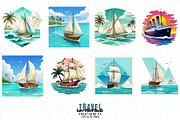 Cute Travel T-shirt Design Bundle, an Object Graphic by Sofia's Fashion (Thumbnail 2 of 3)