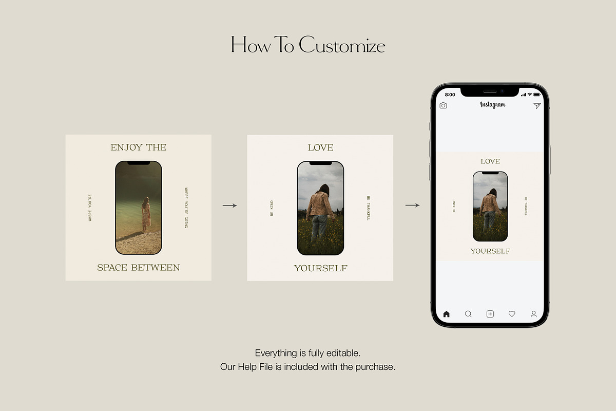 Instagram Creator Social Templates, a Social Media Template by Love Radiation Studio (Photo 11 of 16)