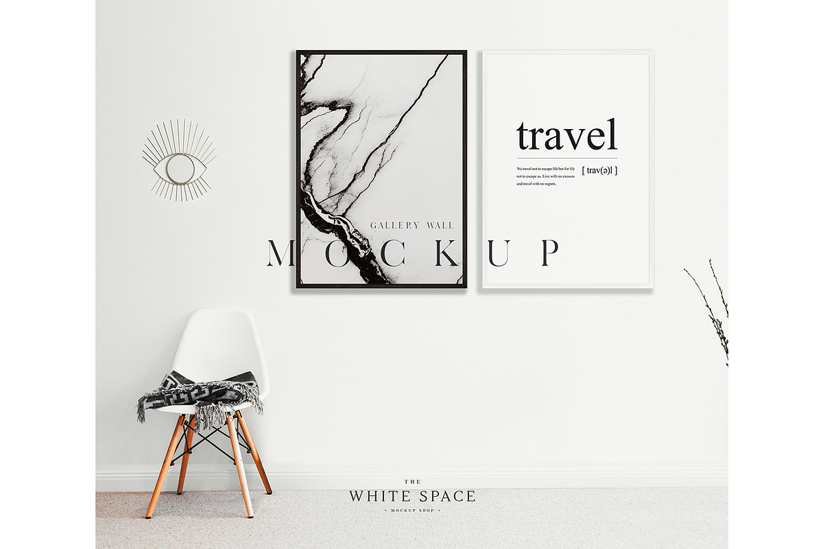 Frame Mockup Editable & Customisable, a Print Template by The White Space Co. (Photo 4 of 8)