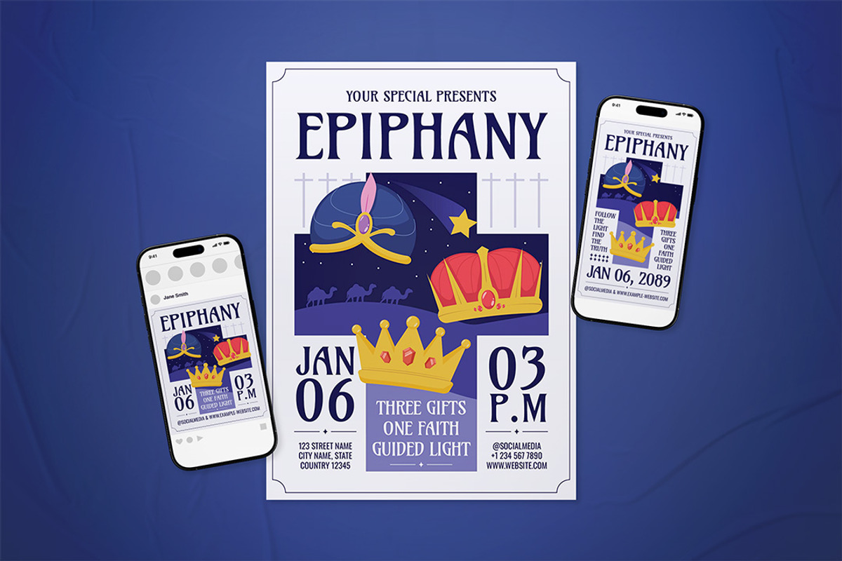 Epiphany Event Flyer Set, a Flyer Template by The Good Store (Photo 1 of 2)