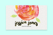 Watercolor Creative Business Card, a Business Card Template by land art (Thumbnail 10 of 10)