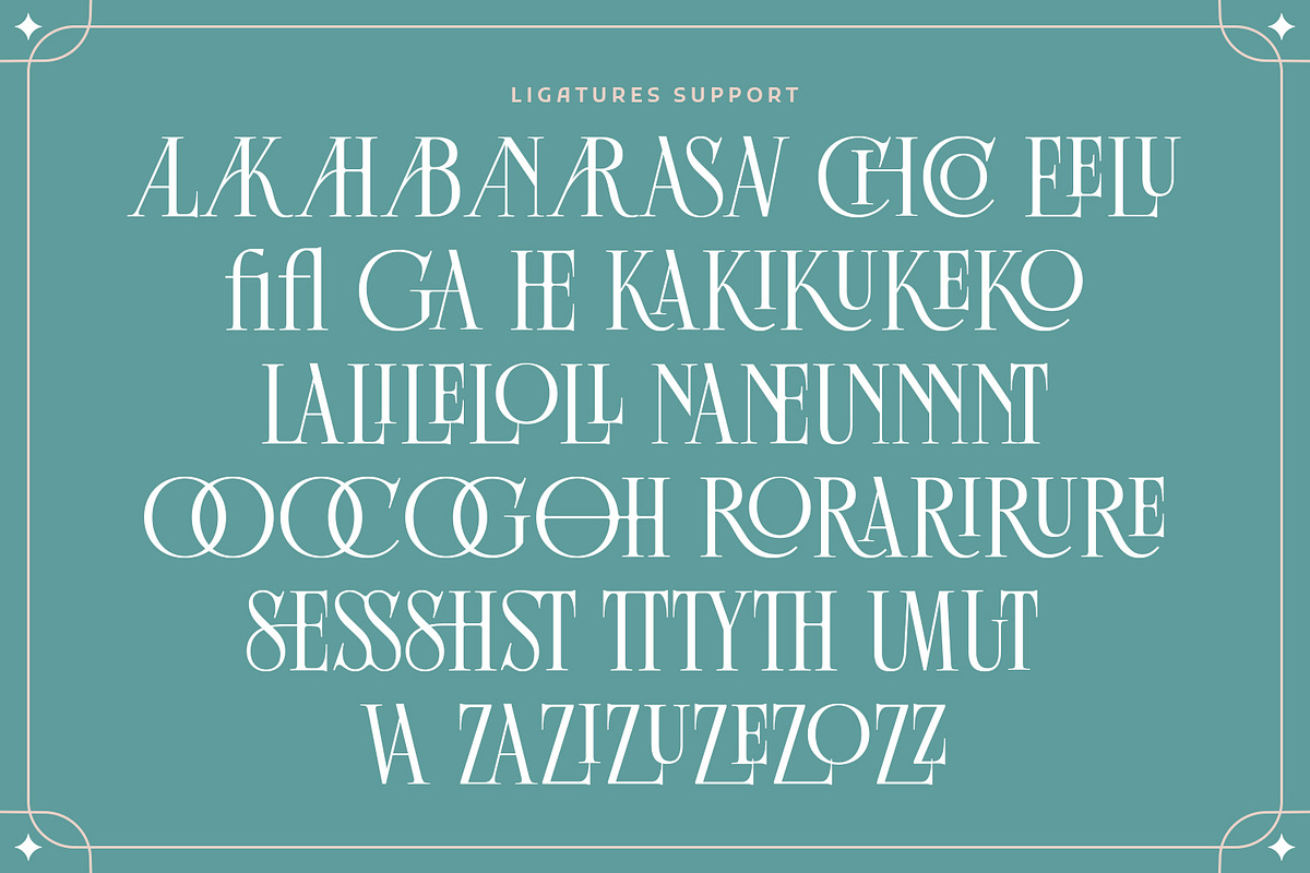 Konstella – Sophisticated Ligature, a Serif Font by Almarkhatype (Photo 10 of 11)