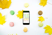 Mock-Up Phone 7 Autumn Macarons 9in1, an iPhone Mockup by EmilGuseinov (Thumbnail 6 of 9)