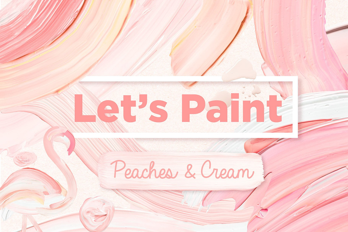 Lets Paint! Peaches & Cream Brush, an Object Graphic by Fox & Bear (Photo 1 of 4)