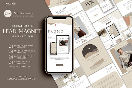 Lead Marketing Bundle | Canva & PS, an Email Template by Eviory
