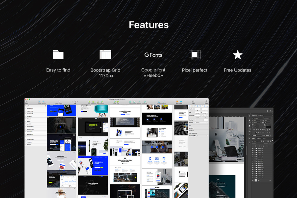Ultramarine UI Kit, an UI Kit Template by Amirzhanuly (Photo 5 of 10)