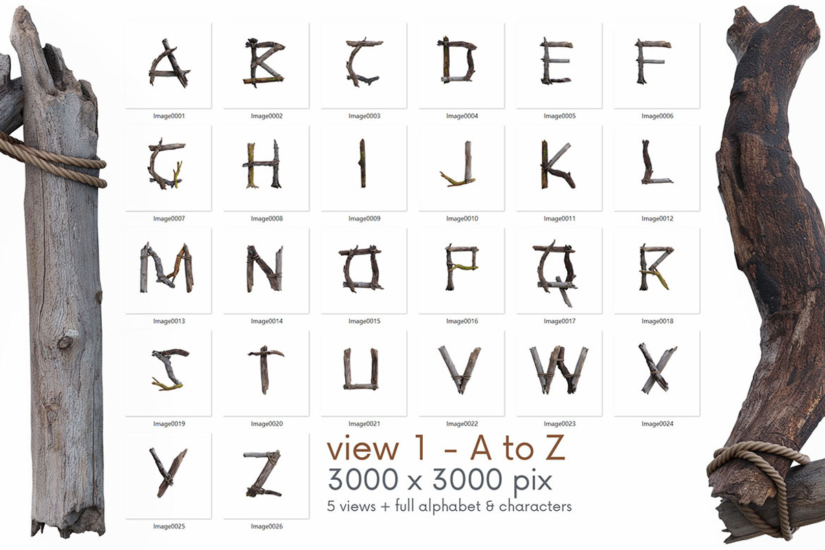 Wild Forest - 3D Lettering, an Object Graphic by MIIM (Photo 6 of 7)