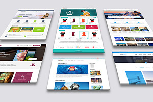 Multi Dimension Website Mock-Up 01