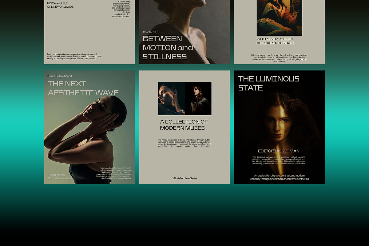 Luxury Fashion Carousel Post Design, a Social Media Template by Posterfello (Photo 3 of 3)