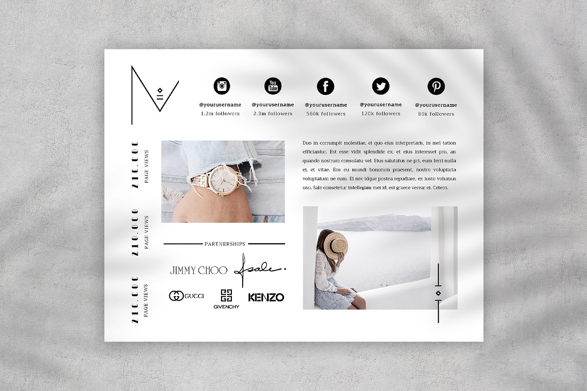 Media Kit Template, a Stationery Template by Eesome Design Studio (Photo 3 of 6)
