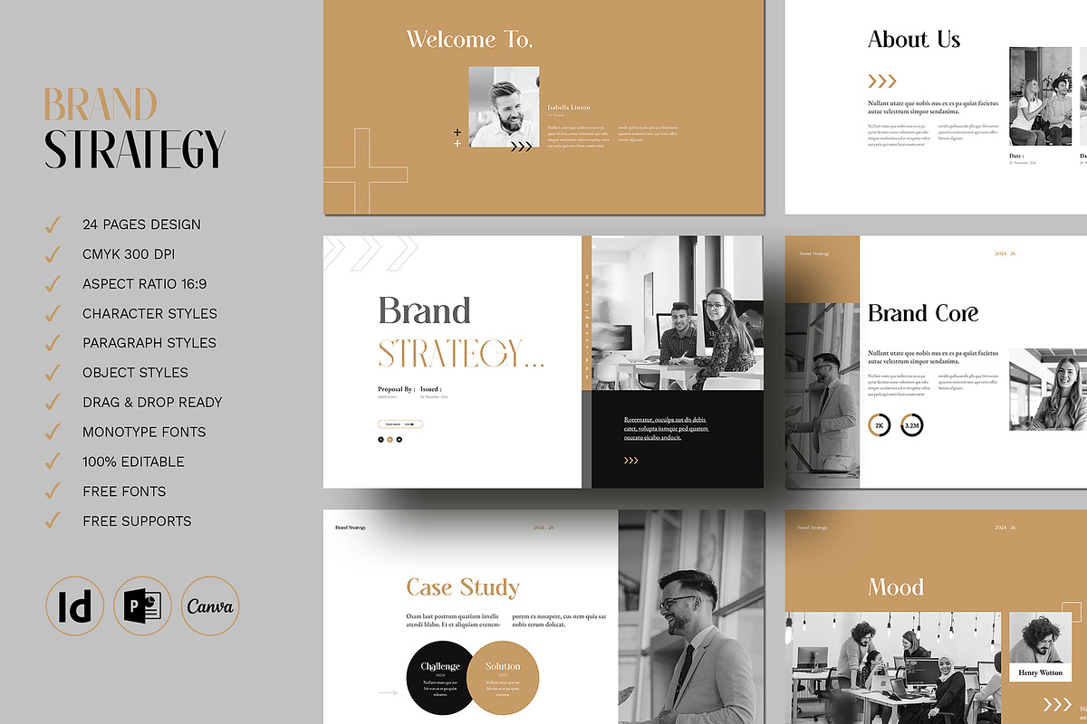 Brand Strategy Presentation Template, a Presentation Template by White Graphic (Photo 2 of 8)