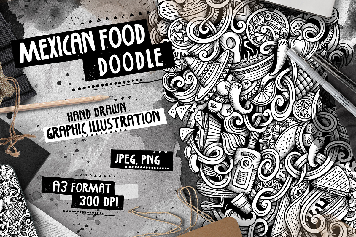 Mexican Food Graphic Illustration, a Food Illustration by BALABOLKA (Photo 1 of 3)