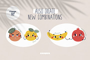 Fruit Clipart PNG, Seamless Patterns, a Food Illustration by Ejevyaka (Thumbnail 7 of 10)