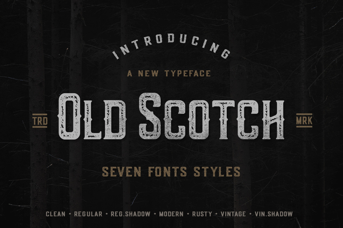 Old Scotch Typeface - 7 Styles preview 2
