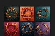 Thanksgiving Social Media Templates, a Social Media Template by Filip Studio (Thumbnail 2 of 2)
