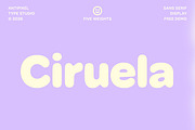 Ciruela | Chunky Round Display Sans, a Sans Serif Font by Antipixel Type Studio (Thumbnail 1 of 19)