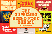 The Suprising Retro Font Bundle, a Sans Serif Font by TeenageFoundry (Thumbnail 1 of 15)