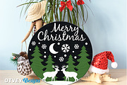 Merry Christmas Door Hanger LaserCut, a Decorative Illustration by OTVEY DESIGN (Thumbnail 4 of 13)