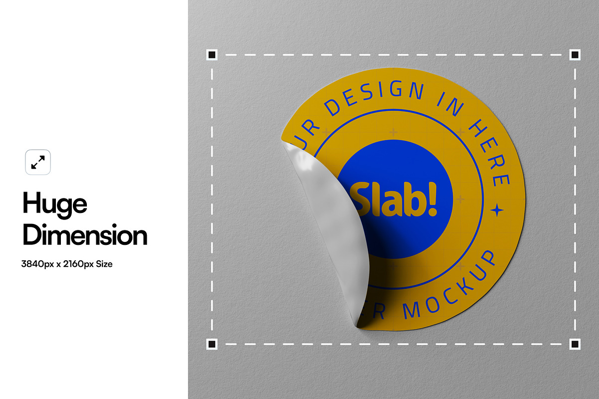 Sticker Mockup, a Product Mockup by SLAB! Design (Photo 2 of 7)