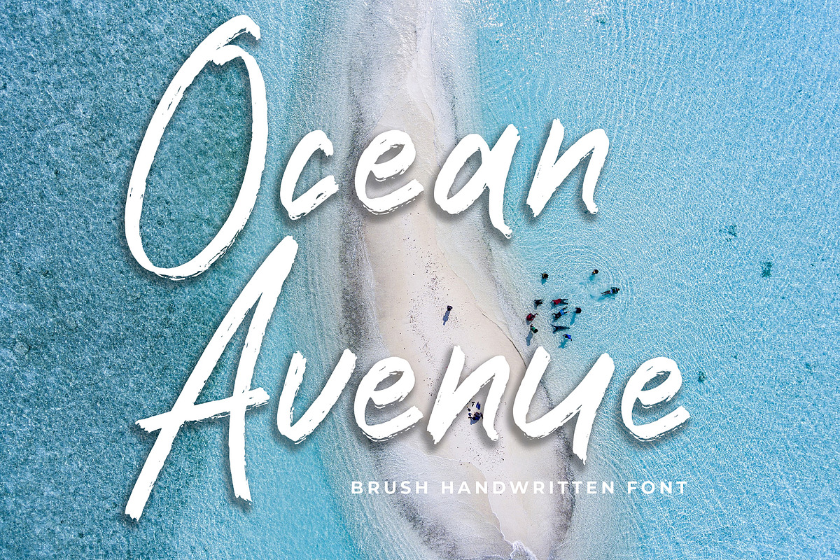 Samudra Brush Handwritten font preview 3