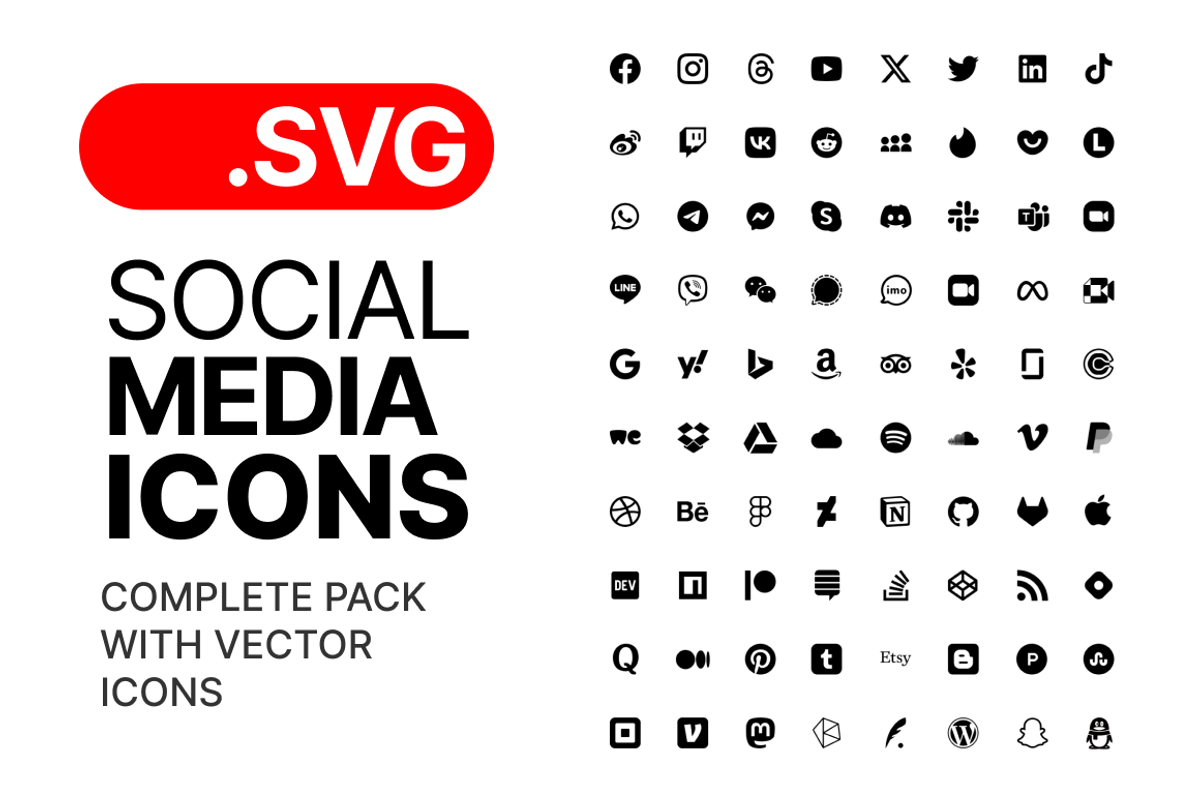 SVG Social Media Icons Vector, an Icon by Design Bits (Photo 2 of 4)