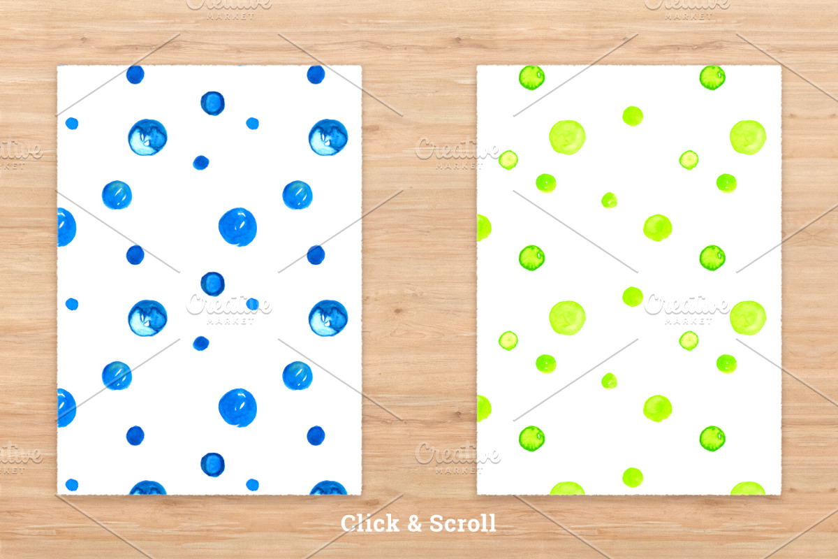 6 Watercolor Polka Dots Pattern, a Pattern Graphic by Anne Elster Design (Photo 2 of 2)