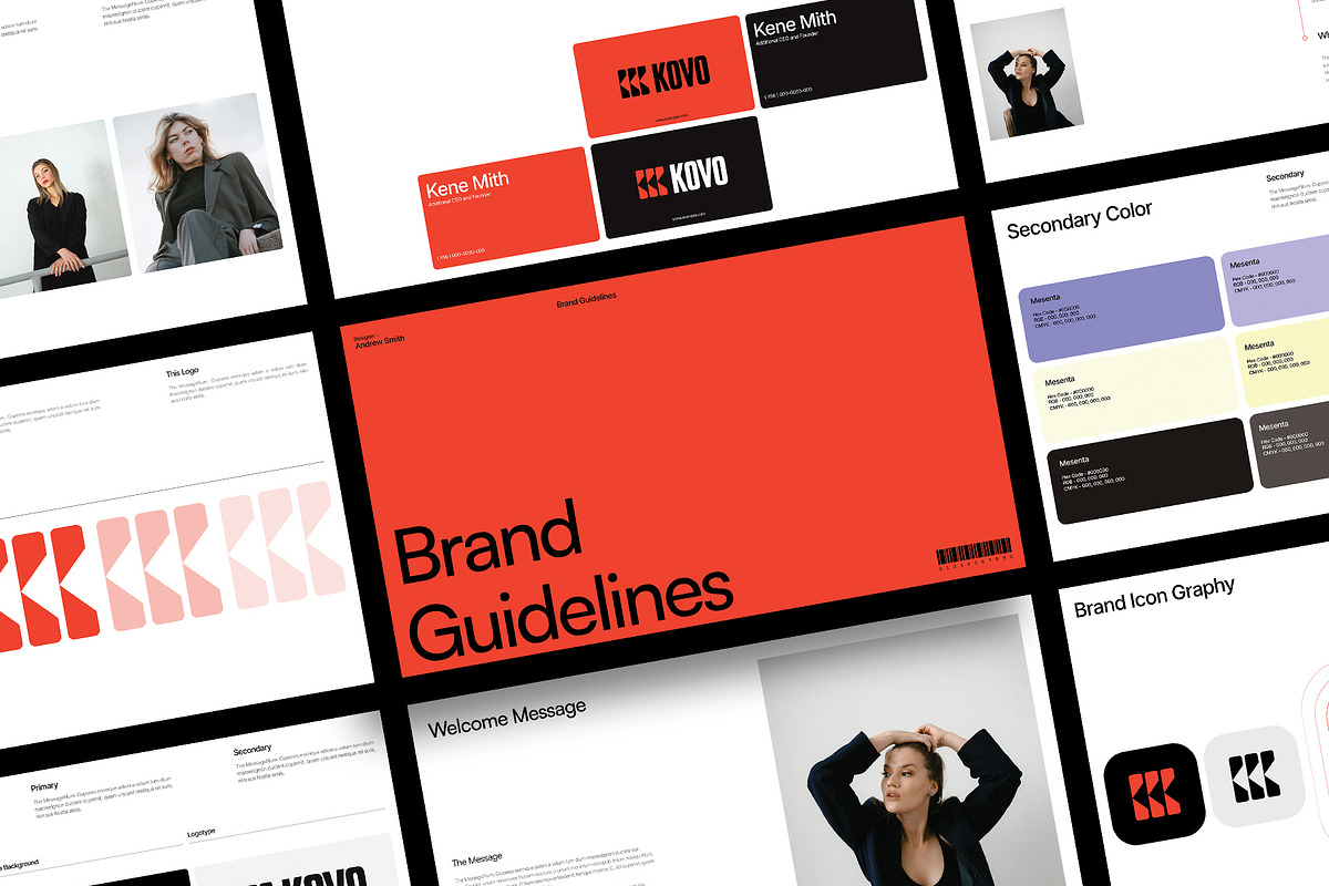 Minimal Brand Guide, a Branding & Logo Template by Devators (Photo 5 of 6)