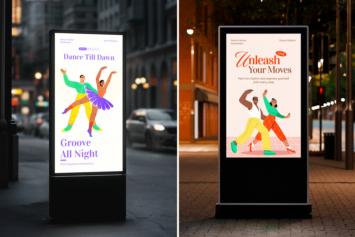 Adorable Dance Vector Illustration, a Person Illustration by Brickclay (Photo 4 of 9)