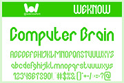 Computer Brain font, a Blackletter Font by weknow (Thumbnail 1 of 8)