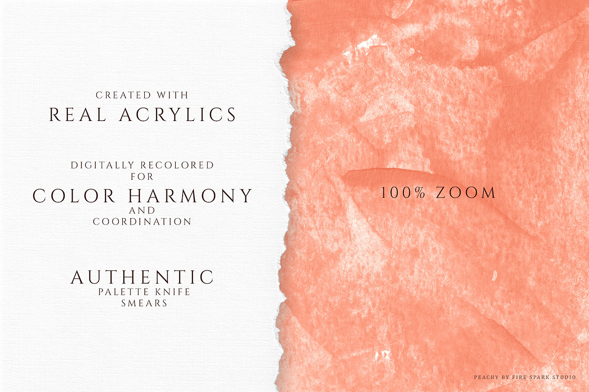Peach Acrylic Texture Collection, a Texture Graphic by Fire Spark Studio (Photo 2 of 7)