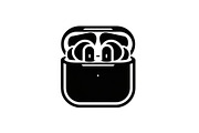 50 Wireless Earbuds Silhouette Icon, an Illustration by abu67222 (Thumbnail 42 of 51)