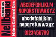 Nellbana - Modern Condensed Sans, a Sans Serif Font by MaikoHatta (Thumbnail 8 of 9)