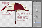 Umbrella for City, Golf or Beach, an Advertising Mockup by JoZOO (Thumbnail 4 of 4)